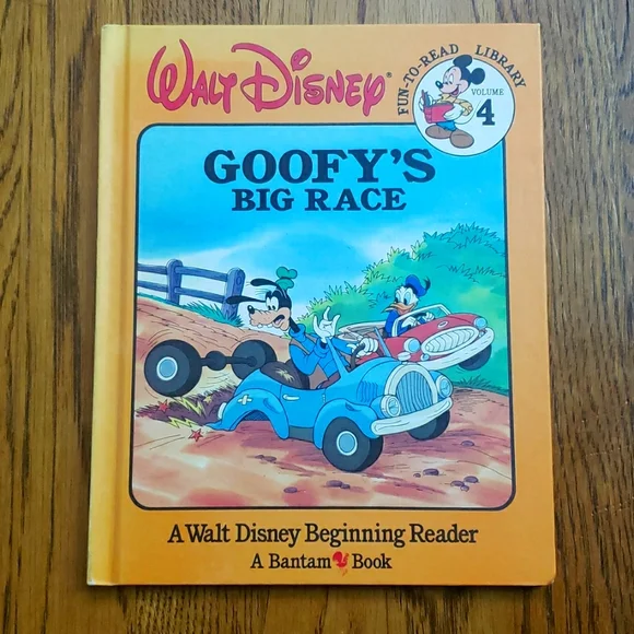Goofy's Big Race A Walt Disney Beginning Reader Hardcover Vintage Childrens Book - Picture 1 of 3